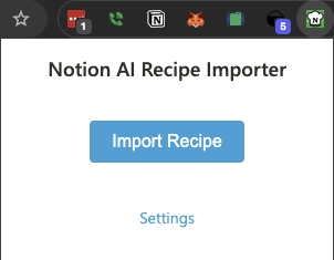 Extension Popup